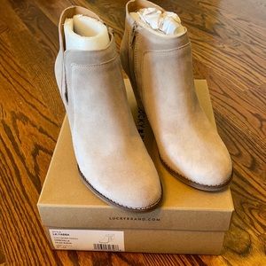 Lucky Yabba Suede Wedge Bootie